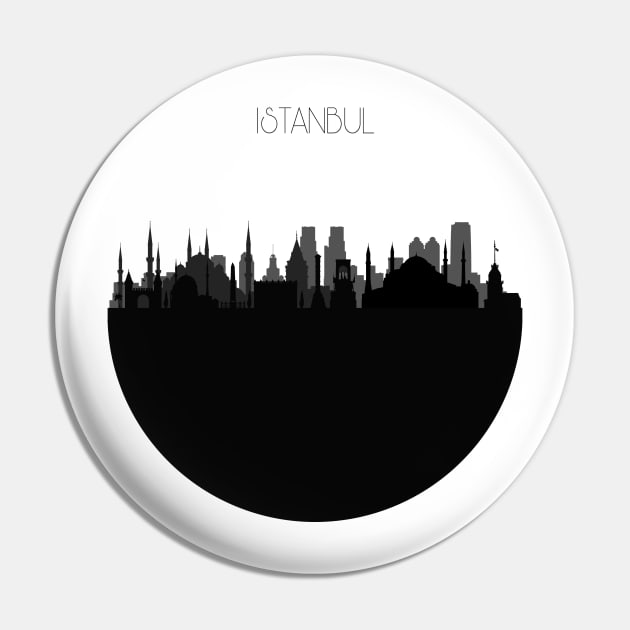 Istanbul Skyline Pin by inspirowl