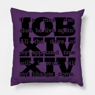 Job 14:14 Pillow