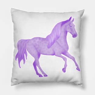 Purple horse Pillow