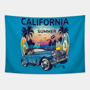 Superluxe California summer T Shirt Best gift for vacation Tapestry