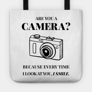 Funny Pick Up Line Camera Joke Tote