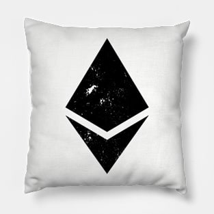 Black Ethereum Logo - ETH Pillow