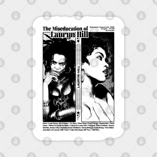 Lauryn Hill Fugees The Famous Vintage Retro Rock Rap Hiphop Magnet by beckhamwarren