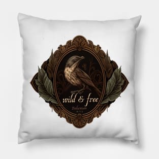 Wild & Free Bird Design Gifts Pillow