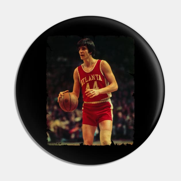 Pete Maravich - Vintage Design Of Basketball Pin by JULIAN AKBAR PROJECT