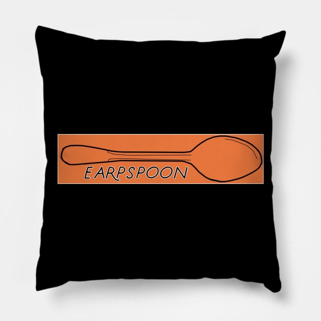 Earp Spoon - Orange Pillow by PurgatoryArchaeologicalSurvey