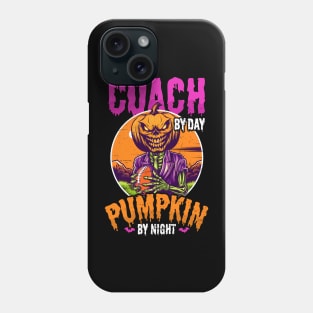 Halloween Coach Shirt | Coach Day Pumpkin Night Football Phone Case