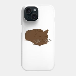 Loaf of Cat - brown Phone Case