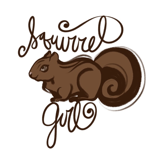 Squirrel Girl Cute Brown and Squirrely by bubbsnugg