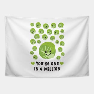 One In A Million Brussels Sprout Tapestry