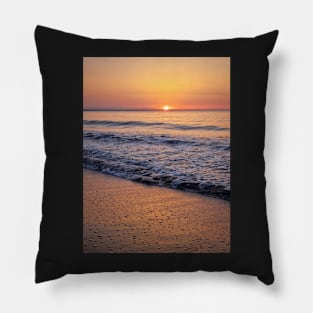 Summer Ocean Sunset Pillow