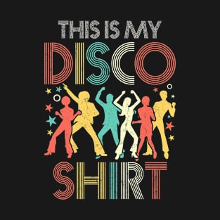 Disco Outfit Women Men 70s & 80s Costume This Is My Disco T-Shirt