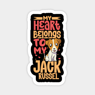 My heart belongs to my Jack Russel Terrier Magnet