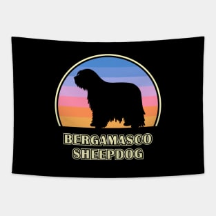 Bergamasco Sheepdog Vintage Sunset Dog Tapestry