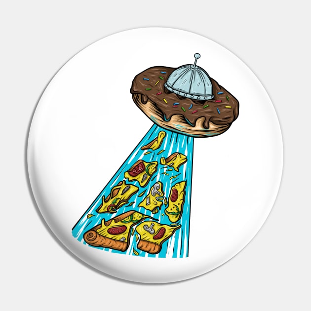 Ufo Donuts invasion Pin by Arjanaproject