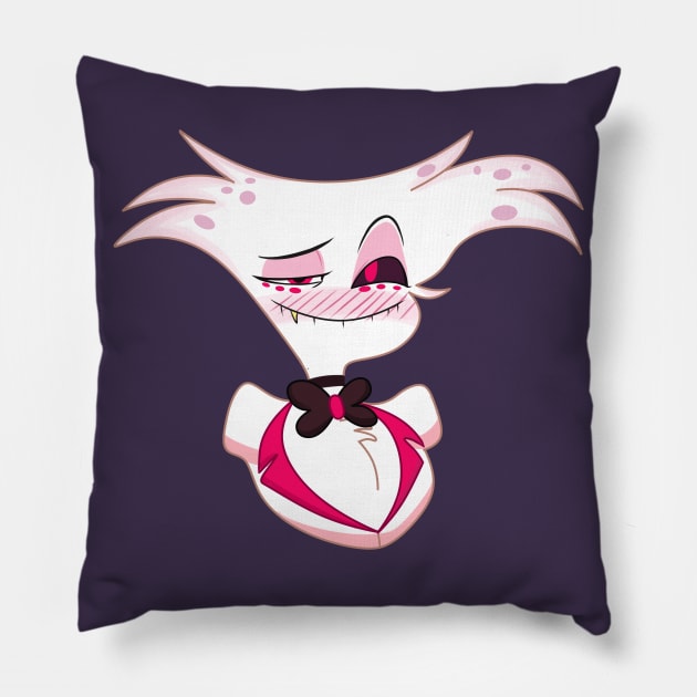 Angel Dust - Hazbin hotel Pillow by rentaire