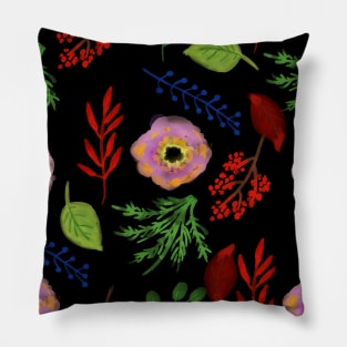 Watercolor floral pattern Pillow