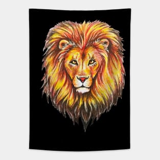 Lion Illustration Tapestry