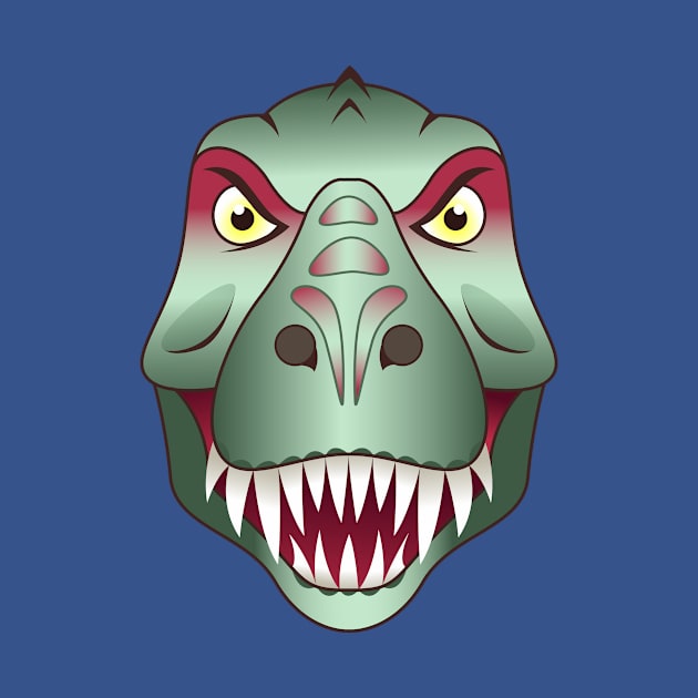 Angry Dinosaur by samshirts