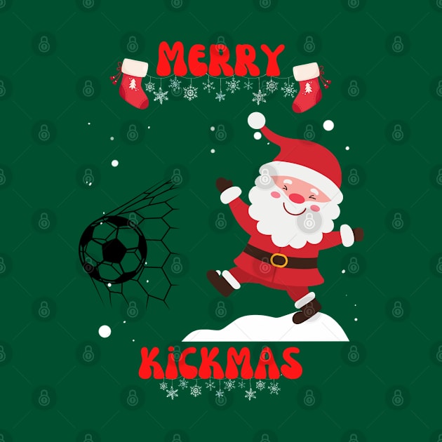 Merry kickmas - Christmas football and soccer santa by Rubi16