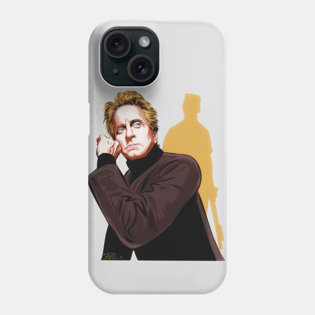 Michael Douglas - An illustration by Paul Cemmick Phone Case by PLAYDIGITAL2020