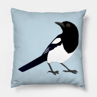 Magpie vector Pillow