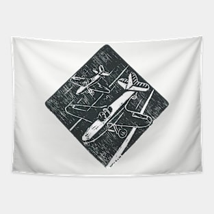 Toy jet dive Tapestry