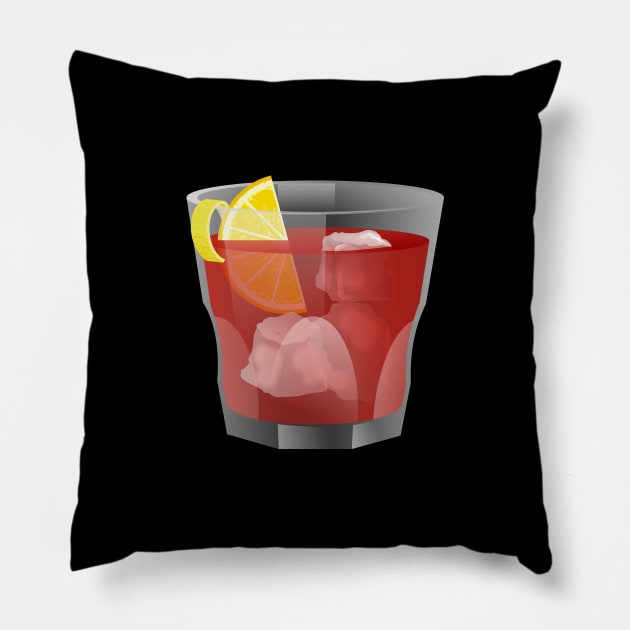 Americano Cocktail Pillow by sifis