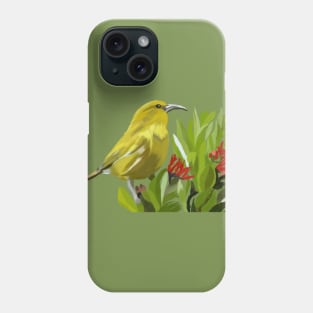 ‘Amakihi, Hawaiian Bird Phone Case