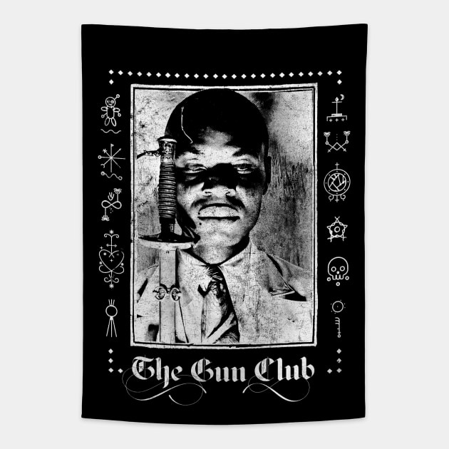 The Gun Club - Vintage Style Voodoo Design Tapestry by DankFutura