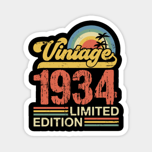 Retro vintage 1934 limited edition Magnet