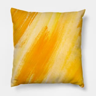 Yellow Orange Painting Pattern Pillow