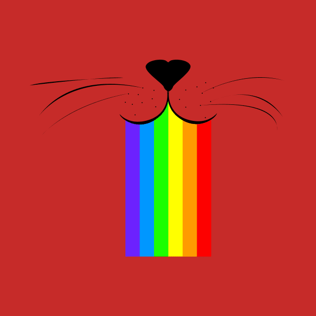 Rainbow cat nose by Rishirt