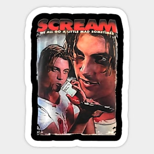 melted Ghost face, Scream movie, extra scary Sticker for Sale by Dolphi-s