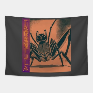 Burnt Orange NEON TARANTULA Tapestry