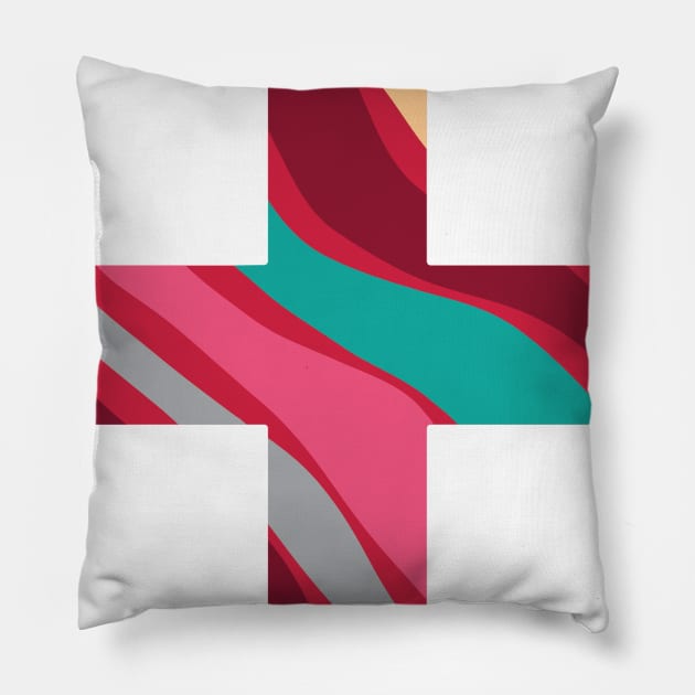 cross wave Pillow by angsabiru