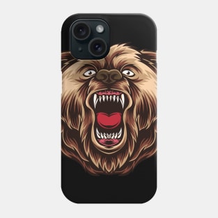 Growling Angry Bear Phone Case