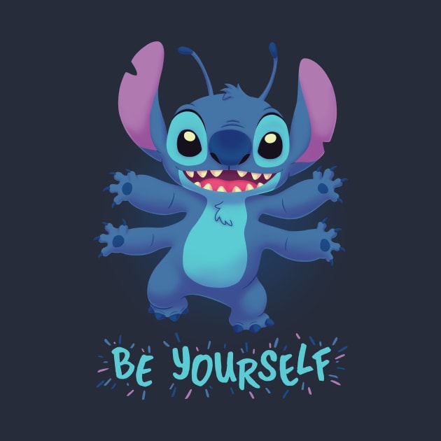 Be Yourself // Cute Stitch, 90s Kid, Experiment 626, Ohana by Geekydog