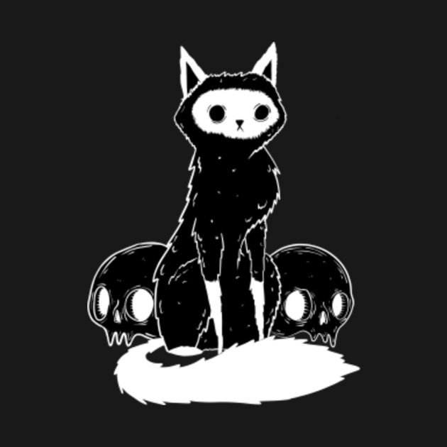 Gothic kitty cat - Gothic Cat - T-Shirt | TeePublic
