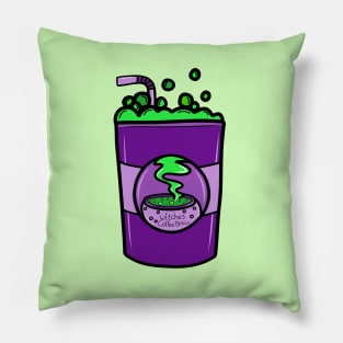 Witches Coffee Brew in a Takeaway Cup, made by EndlessEmporium Pillow