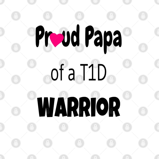 Proud Papa - Black Text - Pink Heart by CatGirl101