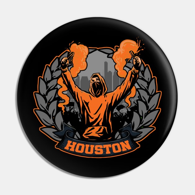 Houston Soccer Pin by JayD World