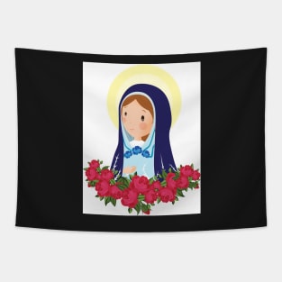 Virgen Maria. Rosas Tapestry