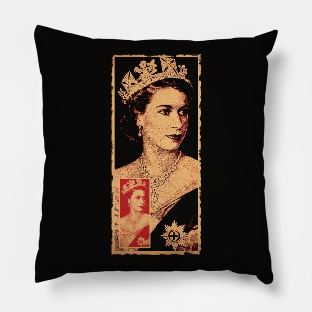 Queen Elizabeth Pillow by CTShirts