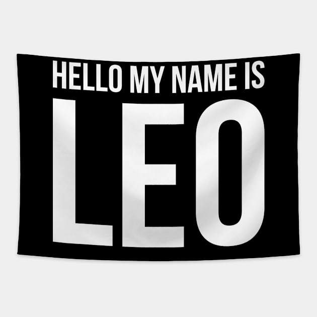 My name is Leo Tapestry by Monosshop