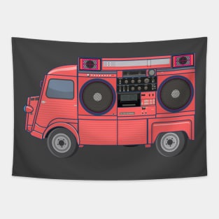 Citroen HY - Boombox Van- Huge Ghettoblaster on a Classic Van Tapestry