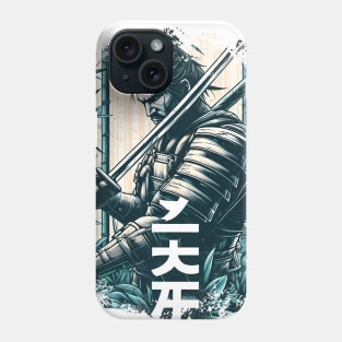 samuray kimono katana bamboo Phone Case