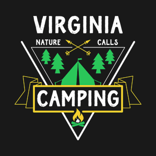 Virginia USA Camping Outdoors Nature Adventure T-Shirt