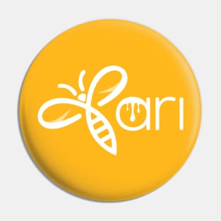 Ari the Bee (White) Pin