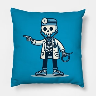 chiropractor skeleton Pillow